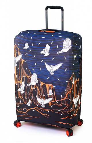 Чехол для чемодана большого размера Eberhart Night Birds EBHZJL03 купить цена 2220.00 ₽