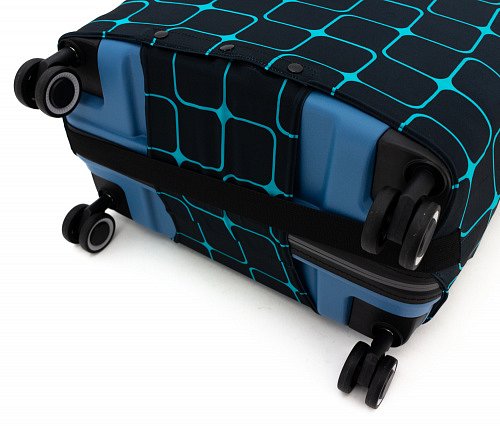 Чехол для чемодана среднего размера Eberhart Blue Teal Tiles EBH582-M купить цена 2040.00 ₽
