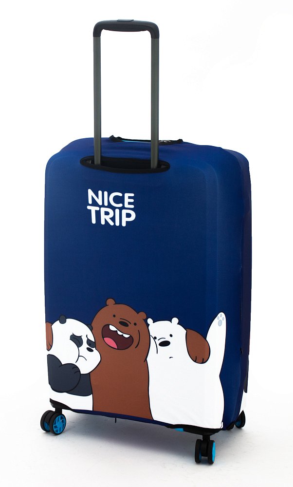 Чехол для чемодана среднего размера Eberhart Nice Trip in DARK BLUE EBHP08-M купить цена 2280.00 ₽
