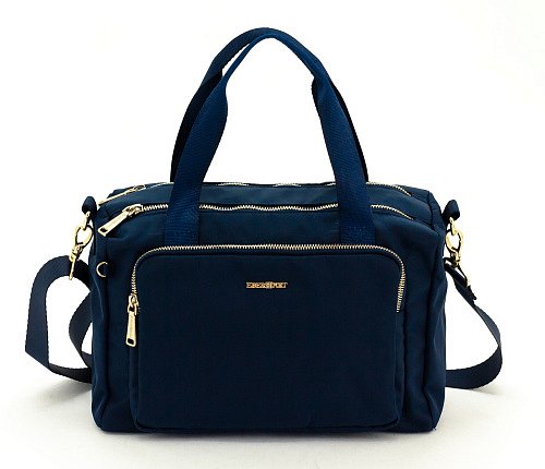 Дорожная сумка на плечо женская Eberhart Shoulder Bag нейлон синяя EBH33927 купить цена 6600.00 ₽
