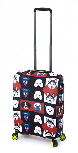 Чехол для чемодана маленького размера Eberhart Puppy Faces EBHP09-S купить цена 1980.00 ₽