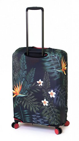 Чехол для чемодана среднего размера Eberhart Green Flower EBHP05-M купить цена 2280.00 ₽