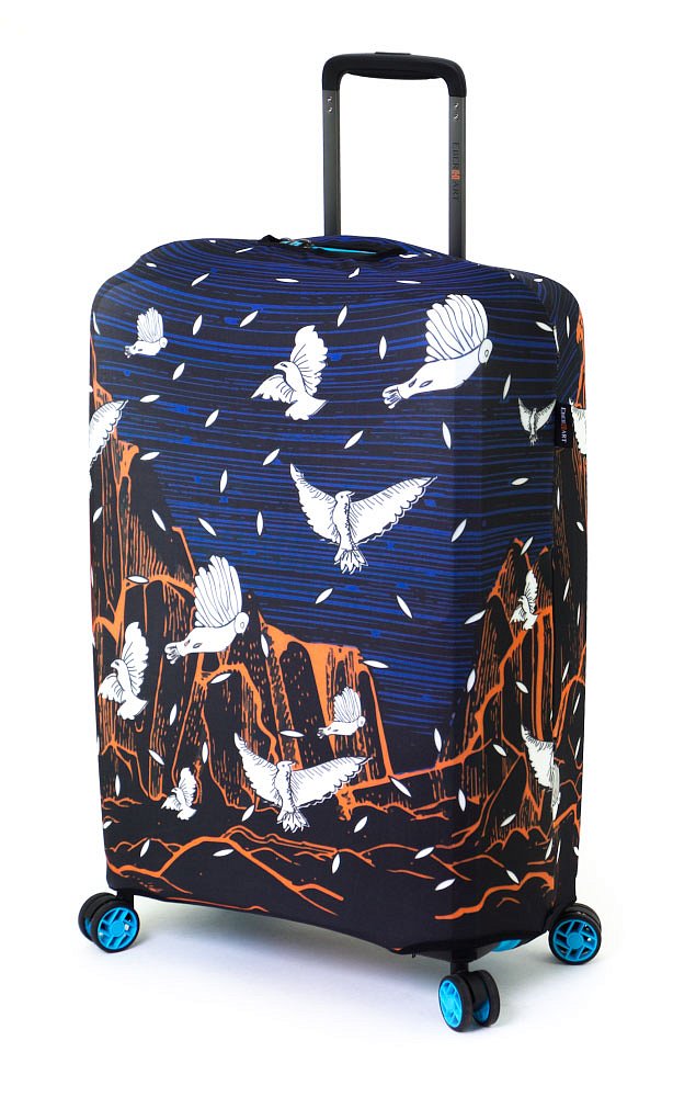 Чехол для чемодана среднего размера Eberhart Night Birds EBHP19-M купить цена 2280.00 ₽