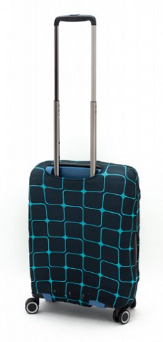 Чехол для чемодана маленького размера Eberhart Blue Teal Tiles EBH582-S купить цена 
