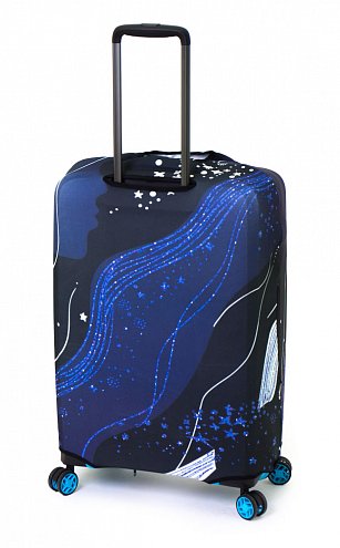 Чехол для чемодана большого размера Eberhart Diagonal Purple Waves EBHP03-L купить цена 2520.00 ₽