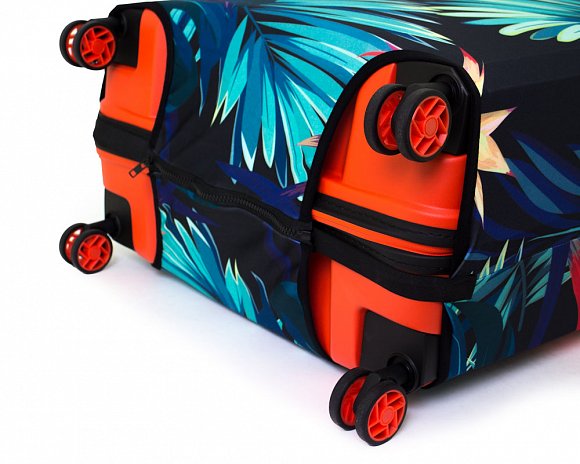 Чехол для чемодана большого размера Eberhart Blue Flower EBHP06-L купить цена 2520.00 ₽