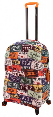 Чехол для чемодана среднего размера Eberhart License Plates EBH400-M купить цена 2040.00 ₽