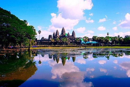 Храм Ангкор-Ват в Камбодже - детальная элемента