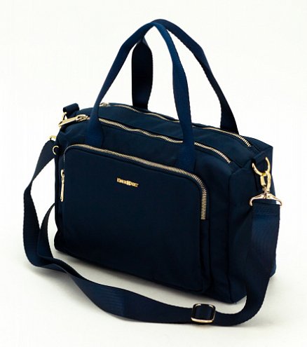 Дорожная сумка на плечо женская Eberhart Shoulder Bag нейлон синяя EBH33927 купить цена 6600.00 ₽