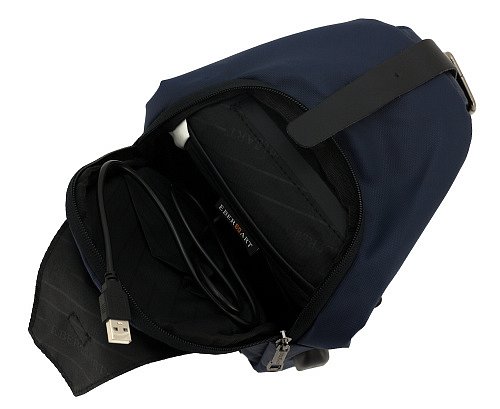 Сумка дорожная через плечо Eberhart Insight USB рюкзак однолямочный синий E13-01004 купить цена 3540.00 ₽