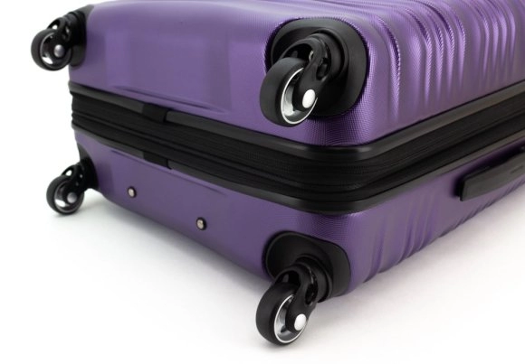Чемодан Ricardo Santa Cruz 7.0 Hardside Wave маленький S ABS+поликарбонат USB фиолетовый S7W-20-579-4WB купить цена 20900.00 ₽