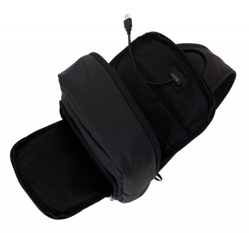 Сумка дорожная через плечо Eberhart Insight USB рюкзак однолямочный черный E13-09005 купить цена 5040.00 ₽