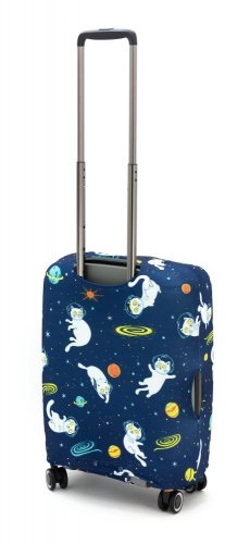 Чехол для чемодана маленького размера Eberhart Cosmos Cat EBH635-S купить цена 1800.00 ₽